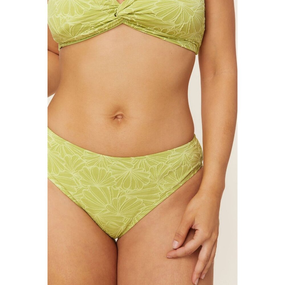 Andie Swim The Molokai Top & The Bikini Bottom Size XL Textured Floral Daiquiri - Picture 14 of 16